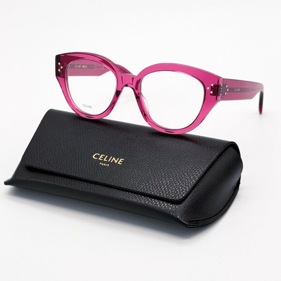 NEW CELINE CL50132I 081 WOMEN PINK CAT EYE EYEGLASSES CELINE - Picture 1 of 10